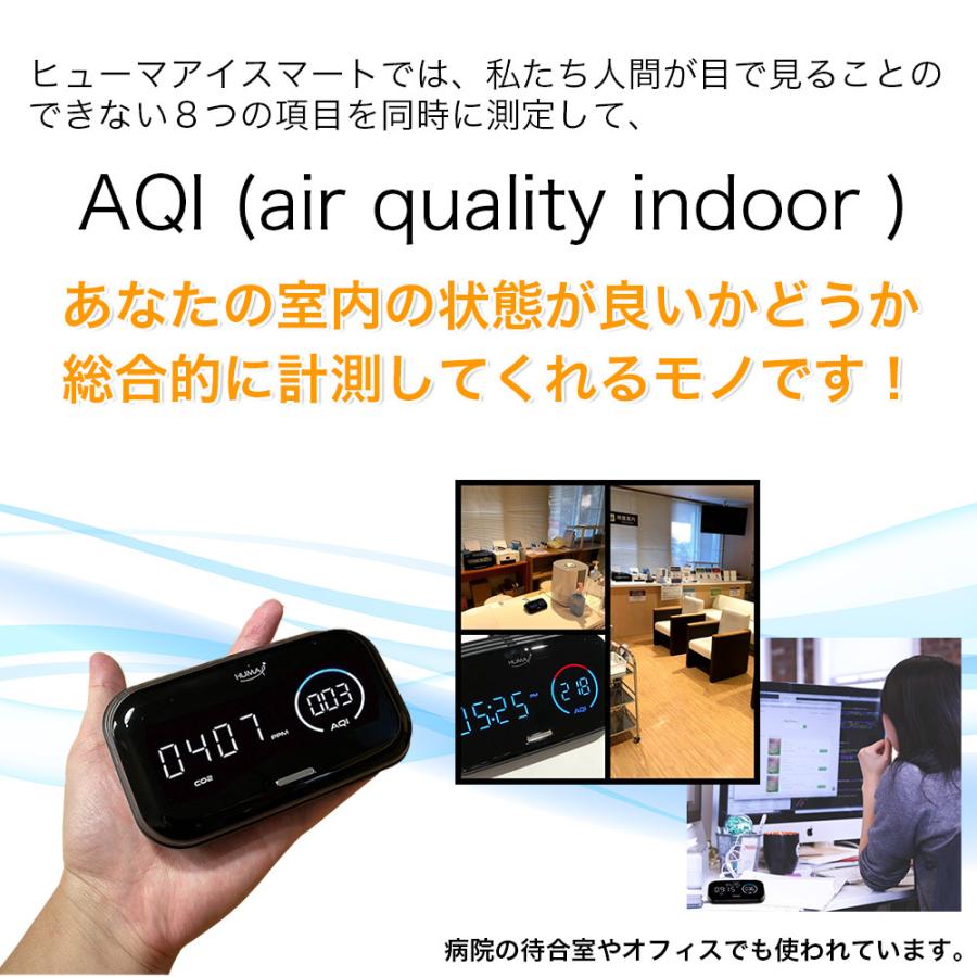 スマート空気質モニター ヒューマアイスマート CO2 VOC PM2.5 スマート空気質モニター ヒューマアイスマート CO2 VOC PM2.5