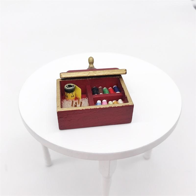 送料無料 ミニチュア 雑貨 裁縫箱 ソーイングセット ドールハウス