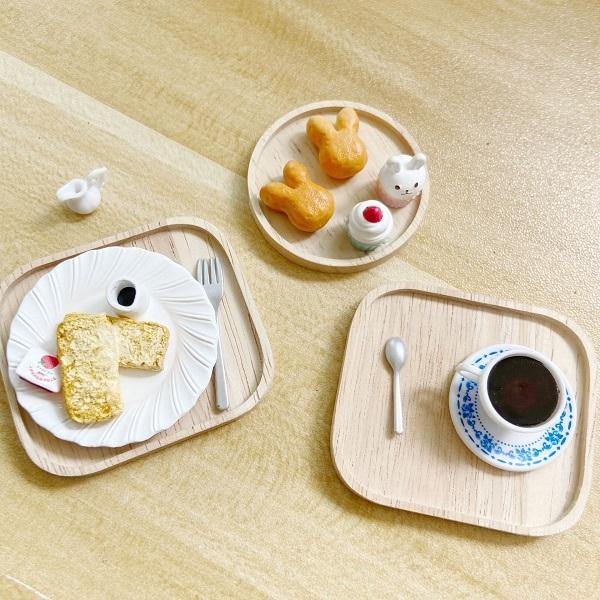 送料無料 ミニチュア 雑貨 木のトレイ ドールハウス キット トレー