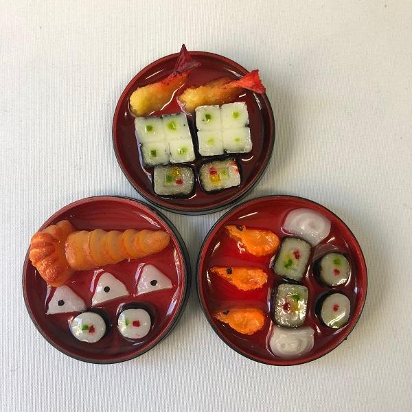 送料無料 ミニチュア 雑貨 すし 酒セット ドールハウス キット 寿司桶