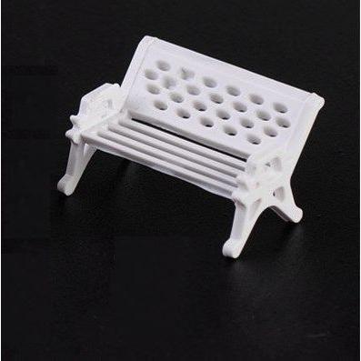 送料無料 ミニチュア 雑貨 白いベンチ ベンチ 椅子 ガーデニング