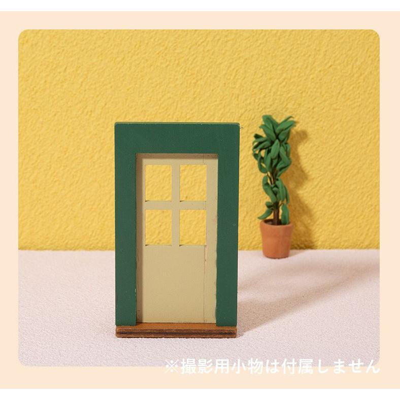 ミニチュア 雑貨 木製ドア 扉 ドールハウス キット 家具 木製 1/12