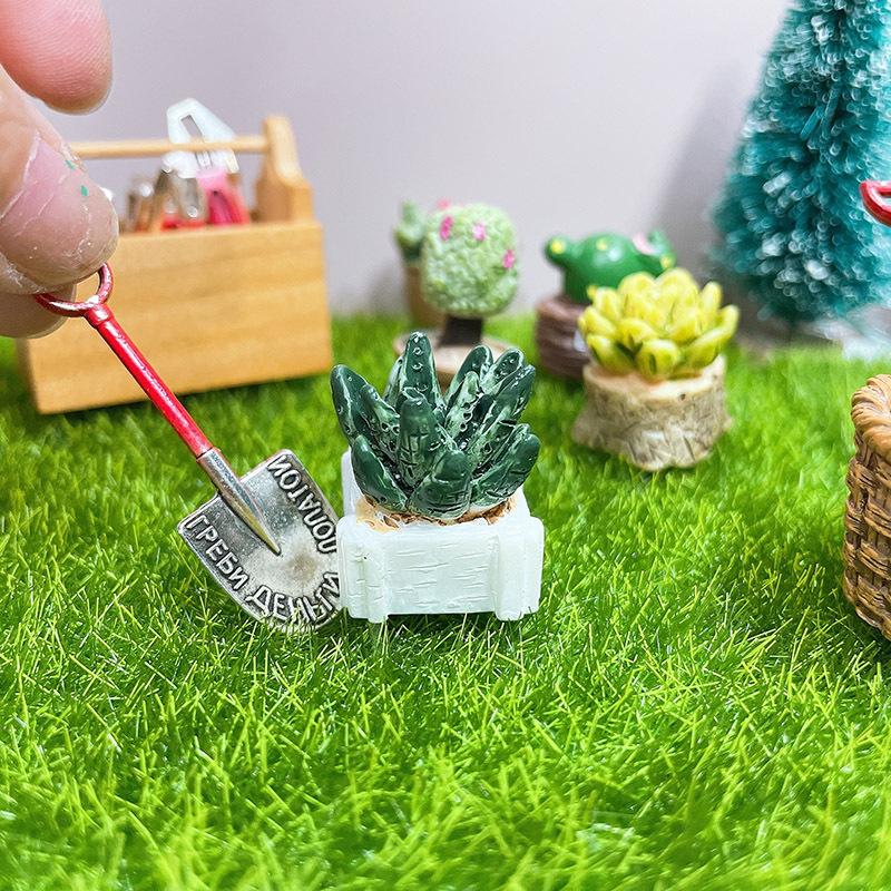 ミニチュア 雑貨 ショベル スコップ シャベル 金属 ガーデニング