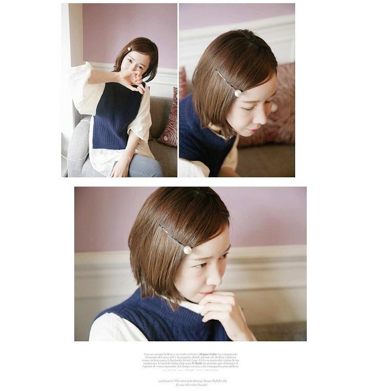 送料無料 カラーボール ヘアピン パール ヘアクリップ 髪飾り きらきら