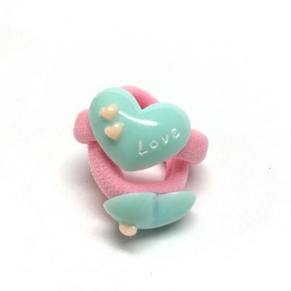 ハートヘアゴム ヘアアクセ ヘアアクセサリー Love キッズ ゆめかわいい ペールトーン 子供 2pset 春夏 ファンシーアクセのhumming F 通販 Yahoo ショッピング
