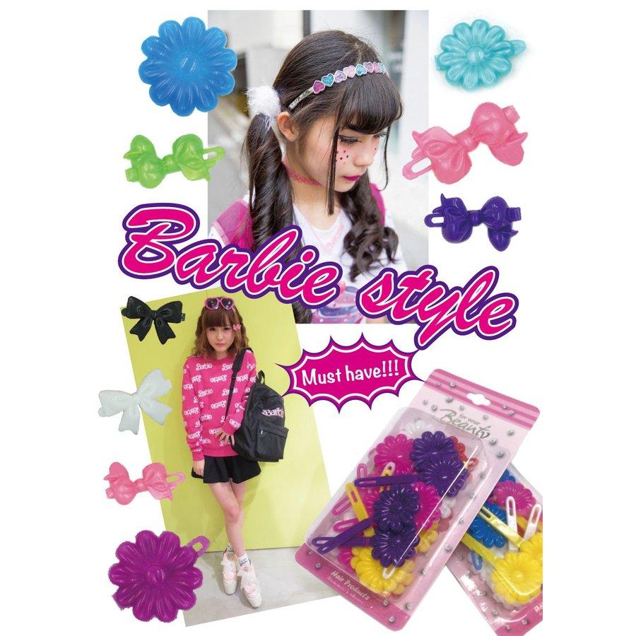 ヘアクリップ 送料無料 プラスチック フラワー ヘアクリップ 660320 : ファンシー