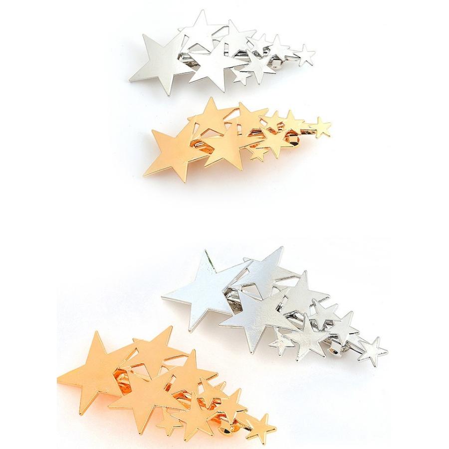 訳あり バレッタ 星 ヘアピン ヘアクリップ ヘアアクセ 髪飾り メタル スター 欧米 流星 宇宙 惑星 シンプル お洒落 Dream B B ファンシーアクセのhumming F 通販 Yahoo ショッピング