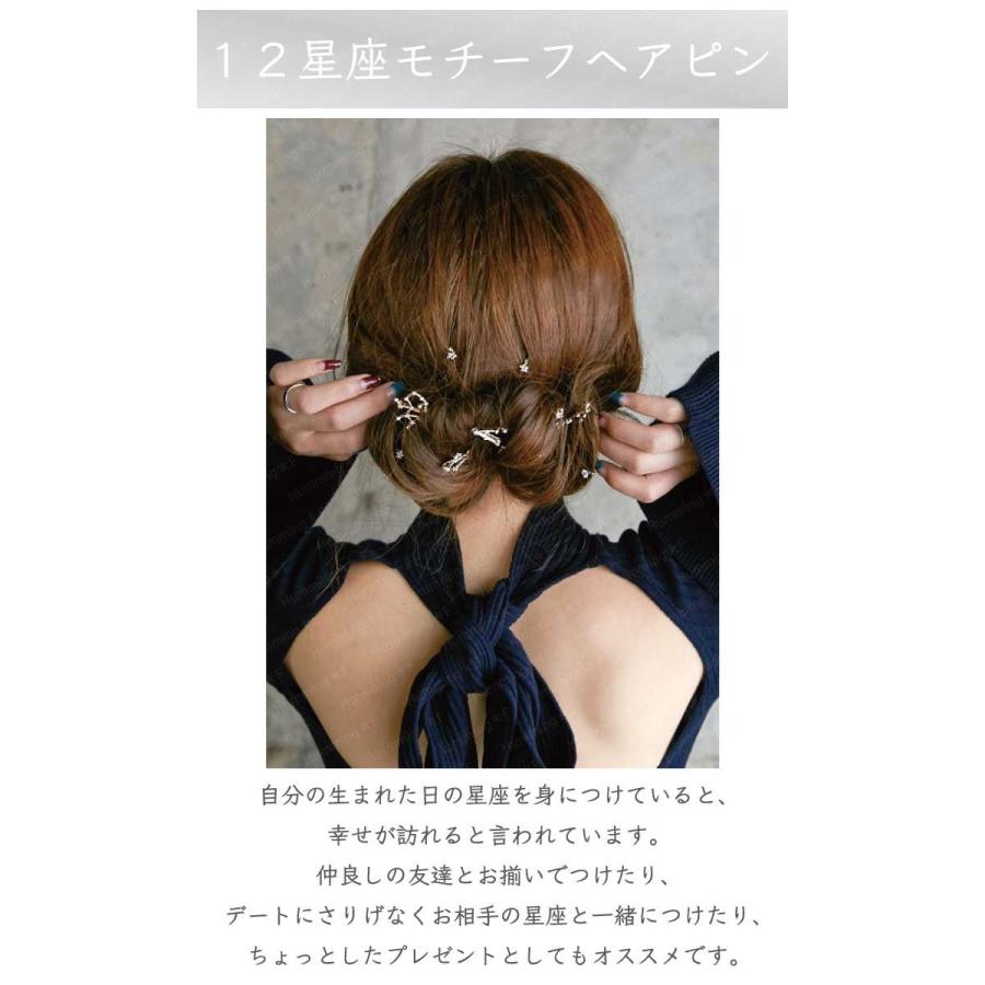 12星座 モチーフ ヘアピン 2pセット 星座 星 誕生日 ヘアピン ヘアアクセサリー Uピン シンプル 今コレ ファンシーアクセのhumming F 通販 Yahoo ショッピング