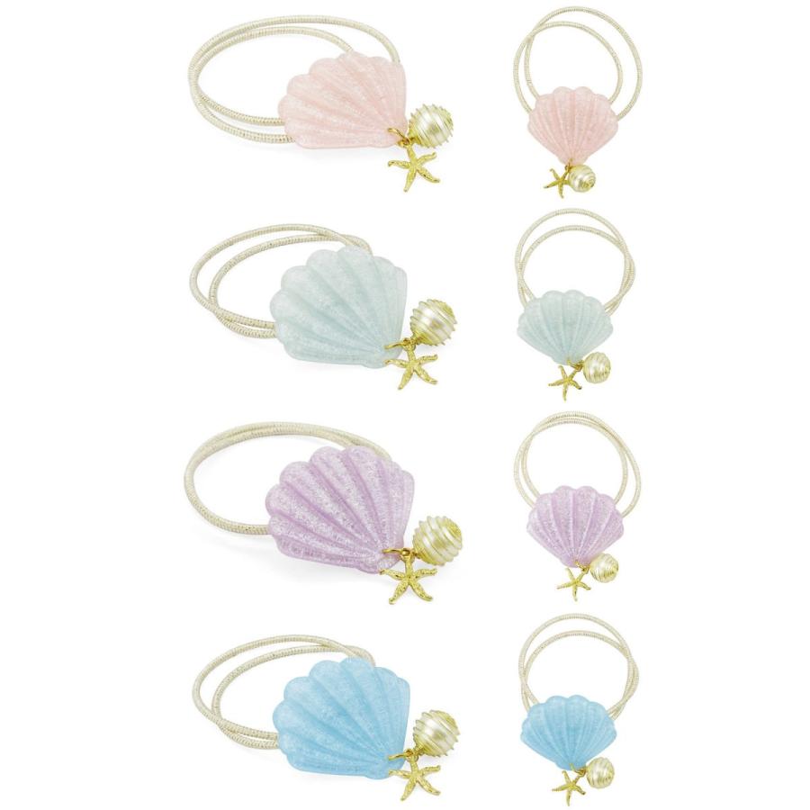 ヘアゴム シェル パール 貝 貝殻 キラキラ ゆめかわいい マーメイド 可愛い ヒトデ シンプル 学生 海 夏 ファンシーアクセのhumming F 通販 Yahoo ショッピング