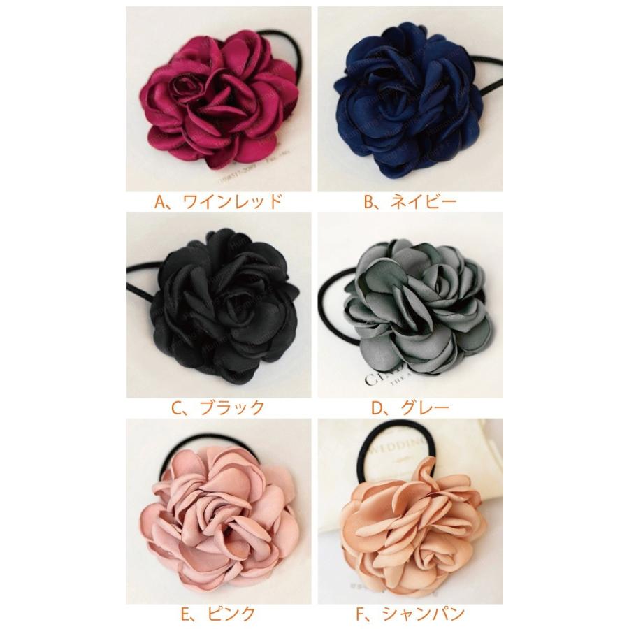 ヘアゴム 一輪花 コサージュ フラワー 仕事 シンプル プチプラ 無地 ヘアアクセサリー 花 レディース ファンシーアクセのhumming F 通販 Yahoo ショッピング