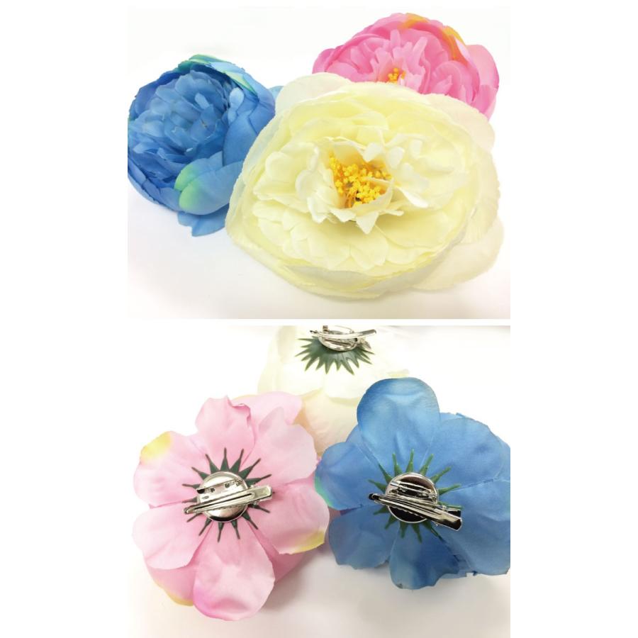 特大サイズ 造花ヘアクリップ コサージュ 花 フラワー 大きい ビッグサイズ 大きめ 花かんむり お出かけ デート 花火 浴衣 ブローチ フェス イベント ファンシーアクセのhumming F 通販 Yahoo ショッピング
