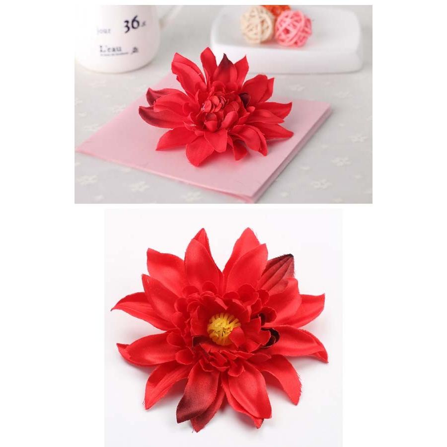特大 造花 ヘアクリップ ダリア コサージュ フラワー 大きい ビッグサイズ 花かんむり 浴衣 フェス イベント ファンシーアクセのhumming F 通販 Yahoo ショッピング