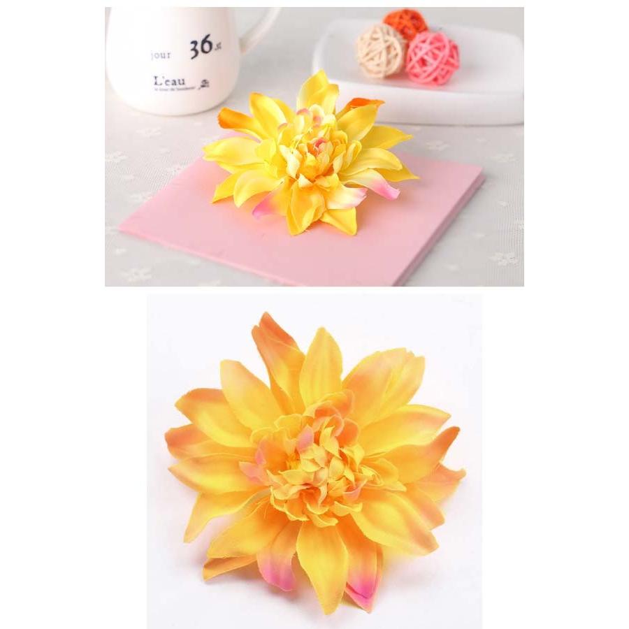 特大 造花 ヘアクリップ ダリア コサージュ フラワー 大きい ビッグサイズ 花かんむり 浴衣 フェス イベント ファンシーアクセのhumming F 通販 Yahoo ショッピング