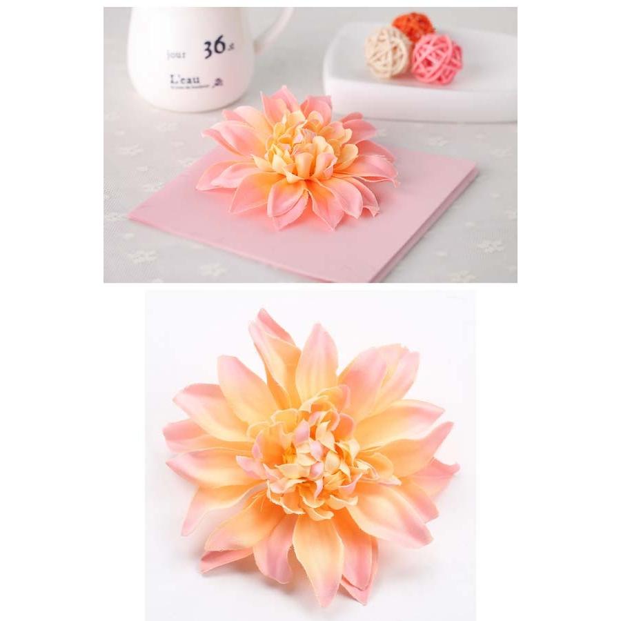 特大 造花 ヘアクリップ ダリア コサージュ フラワー 大きい ビッグサイズ 花かんむり 浴衣 フェス イベント ファンシーアクセのhumming F 通販 Yahoo ショッピング