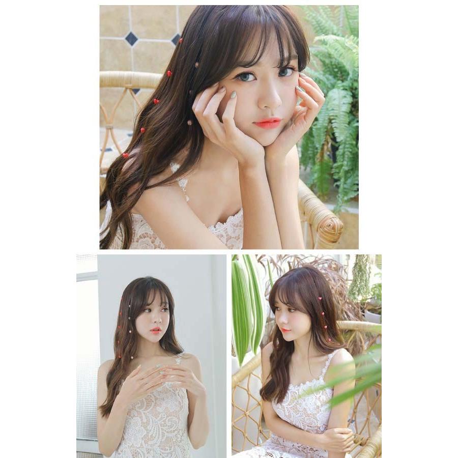 エクステ ワンタッチエクステ ハート ビーズ ヘアクリップ 髪留め 可愛い イベント 夏 ダンス 韓国 原宿 3p 3p ファンシーアクセのhumming F 通販 Yahoo ショッピング