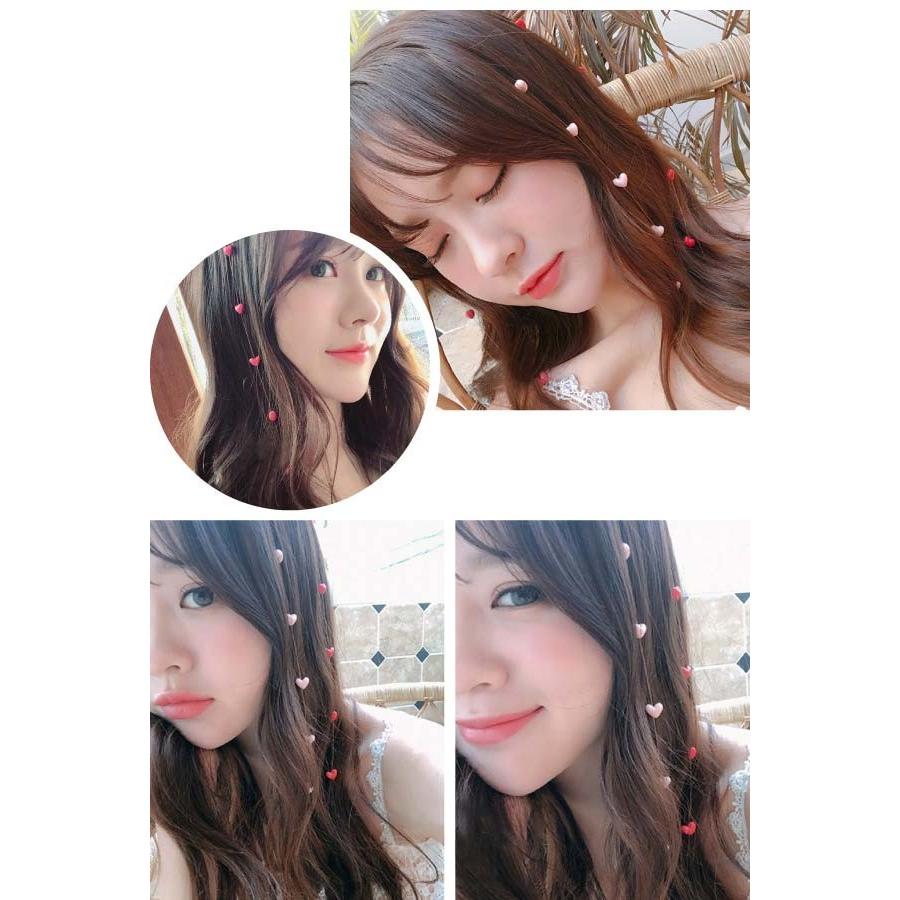 エクステ ワンタッチエクステ ハート ビーズ ヘアクリップ 髪留め 可愛い イベント 夏 ダンス 韓国 原宿 3p 3p ファンシーアクセのhumming F 通販 Yahoo ショッピング