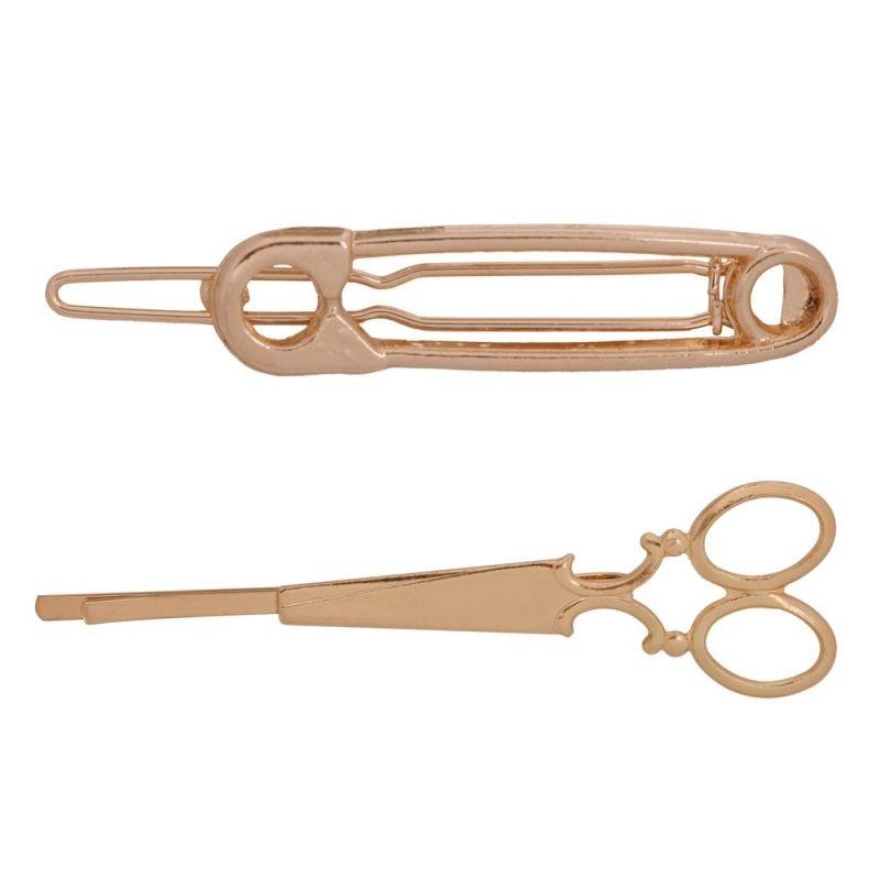 送料無料 お洒落なヘアピン ヘアクリップ 髪飾り ゴールド