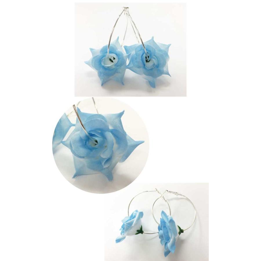 鮮やかローズ フープピアス ギャル カジュアル レディース ダンス インパクト 原宿 渋谷 ピアス 海 水着 フェス イベント 夏 造花 花 フラワー 一輪花 ファンシーアクセのhumming F 通販 Yahoo ショッピング