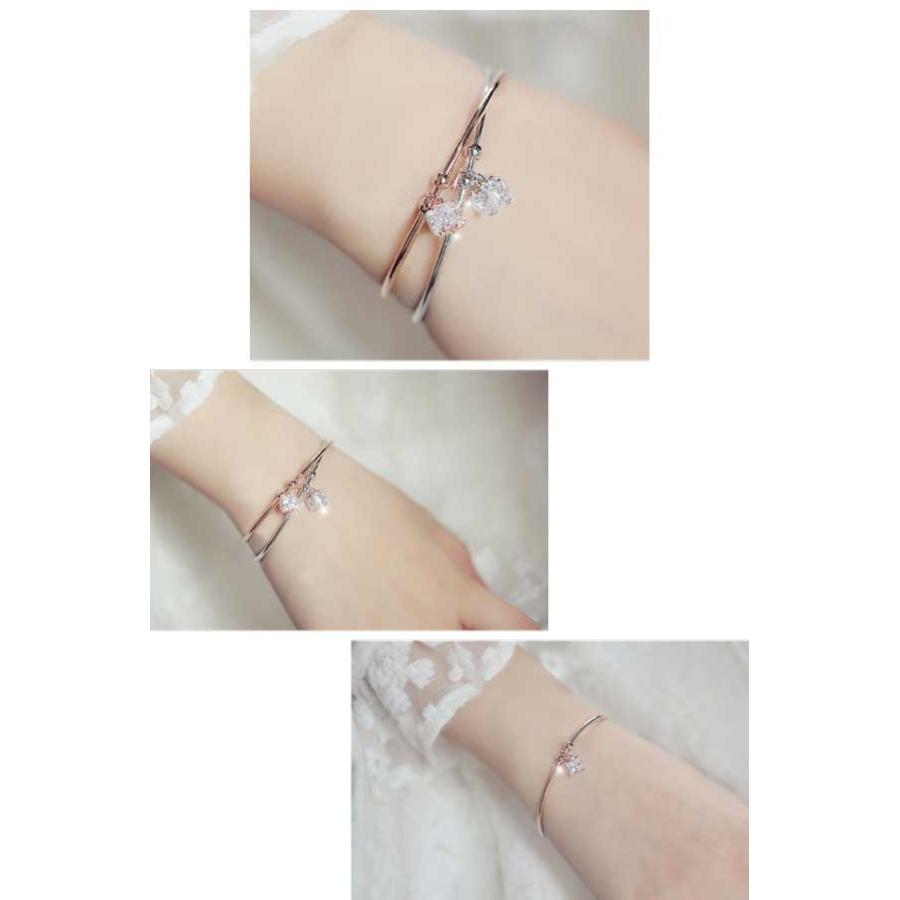 シルバー925 Silver プレーンバングル/フルハンドメイド/ブレスレット 送料無料 SILVER925 クリスタル シンプル バングル メタル