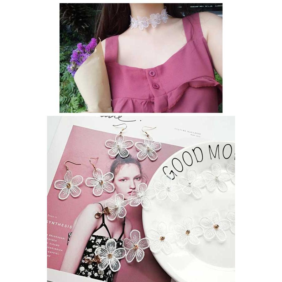 EVRIS シフォンチョーカー花柄トップス チョーカーネックニットトップス[品番：MKSW0062519]｜EVRIS（エブリス