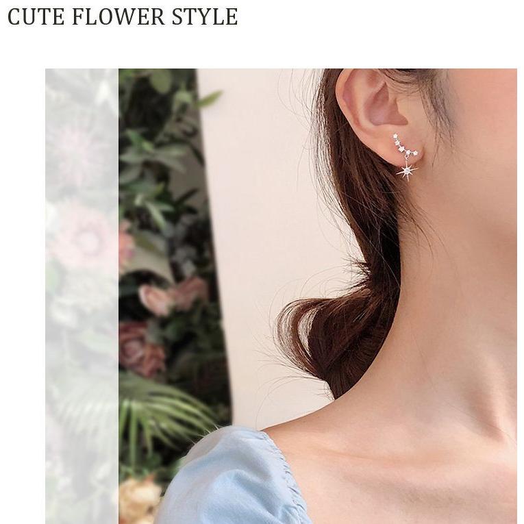 送料無料 キラキラ 星 ピアス ラインストーン アクセサリー イアリング