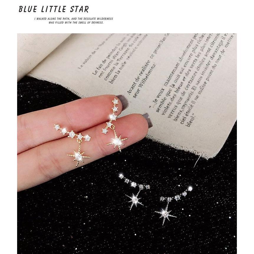 送料無料 キラキラ 星 ピアス ラインストーン アクセサリー イアリング