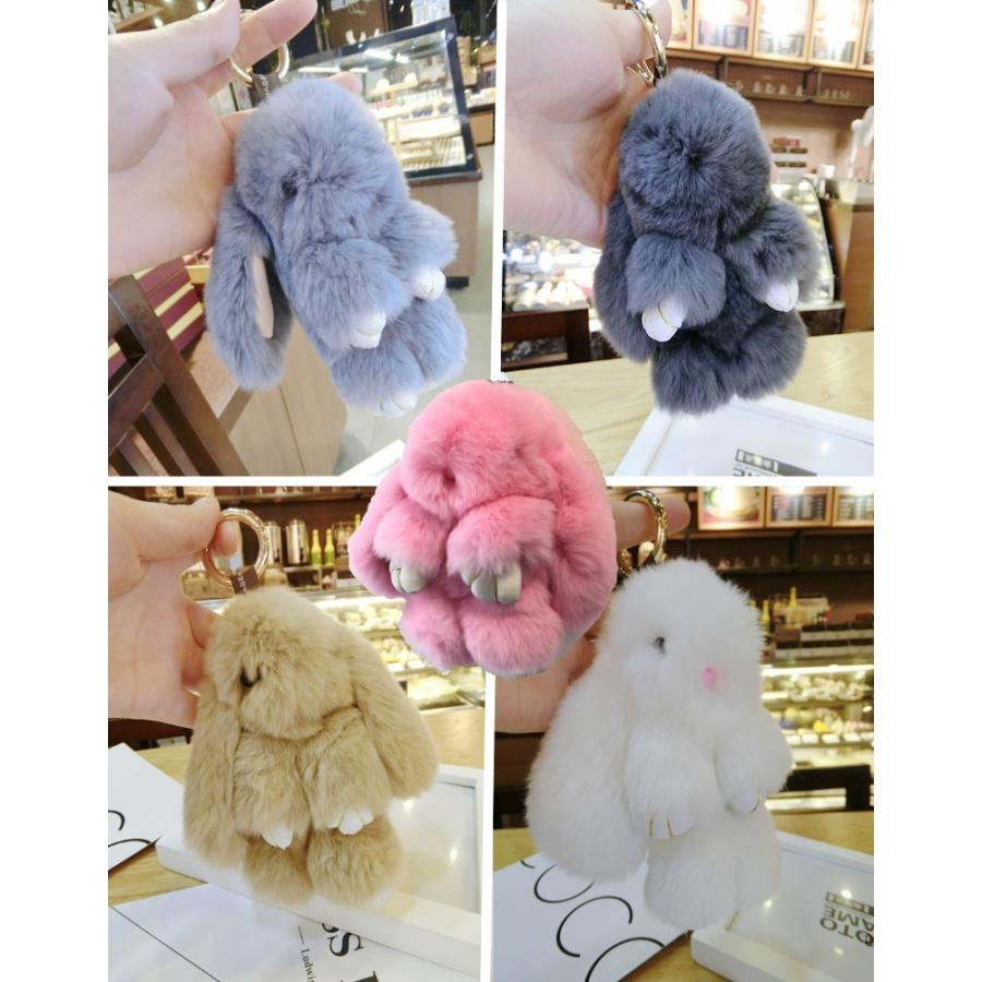 送料無料 キーホルダー うさぎ チャーム ピンク ストラップ 夢可愛い