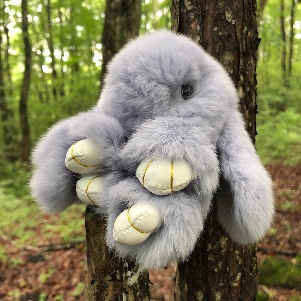 送料無料 キーホルダー うさぎ チャーム ピンク ストラップ 夢可愛い