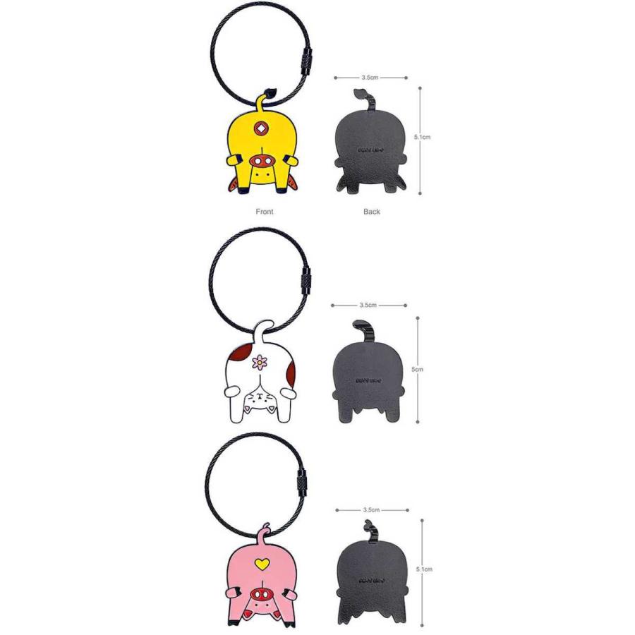 送料無料 キーホルダー メタル アニマル チャーム 面白グッズ