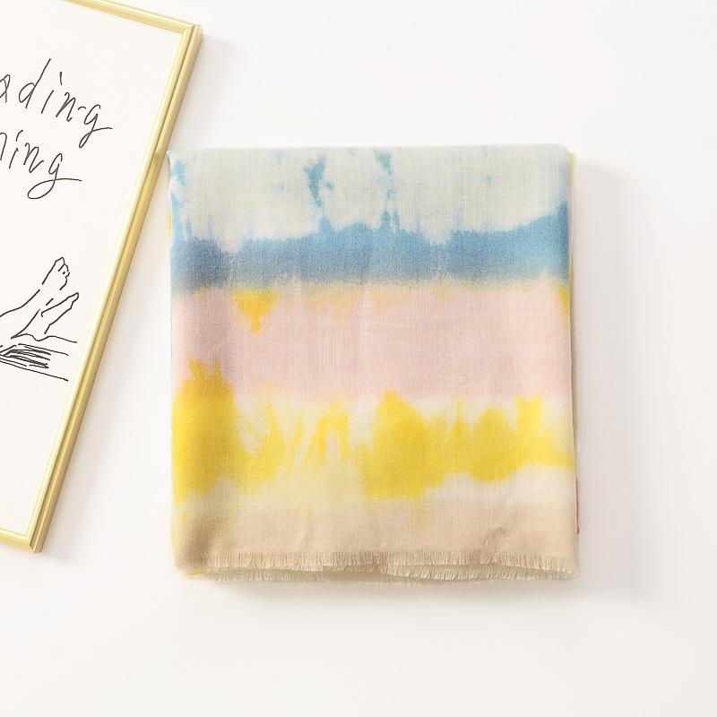 送料無料 タイダイ柄 デザイン ストール スカーフ 大判 大き目