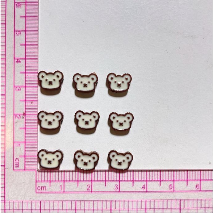 送料無料 ネイルチップ ネイルパーツ 20個セット くま 怪獣 面白
