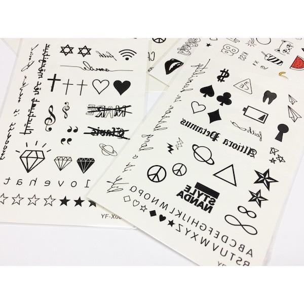 Tattooシール 落書き風 アイコン タトゥ やみかわいい ゆめかわいい 今コレ フェス イベント ファンシーアクセのhumming F 通販 Yahoo ショッピング