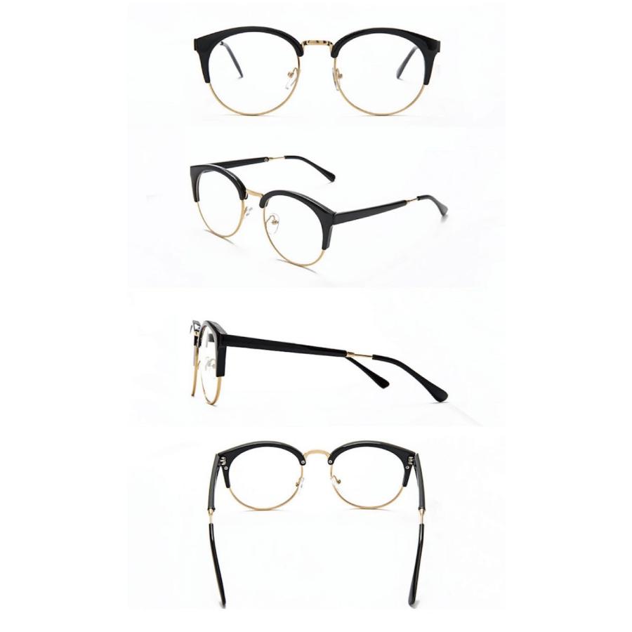 送料無料 ファッション グラス 伊達メガネ 眼鏡 男女兼用 黒縁