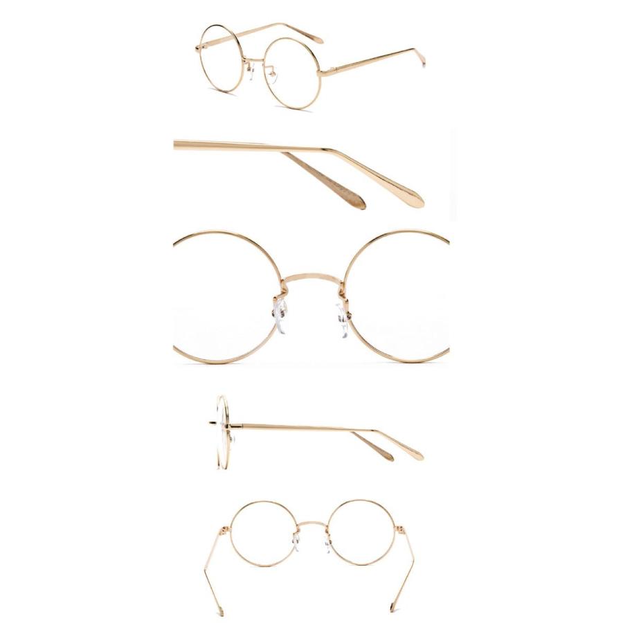 送料無料 ファッション グラス 伊達メガネ 丸メガネ 眼鏡 細