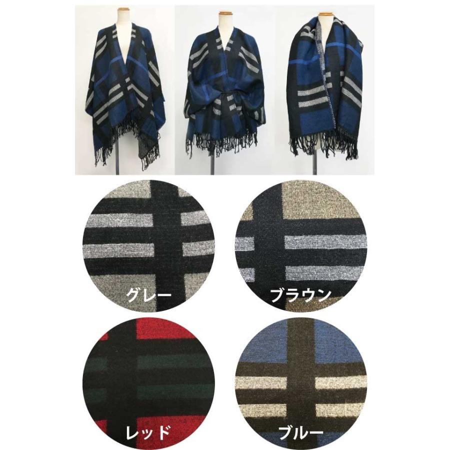 美品【23区】軽量上質ウールチェック柄ポンチョ F 楽天市場】チェック柄 ポンチョ ストール レディース 大判