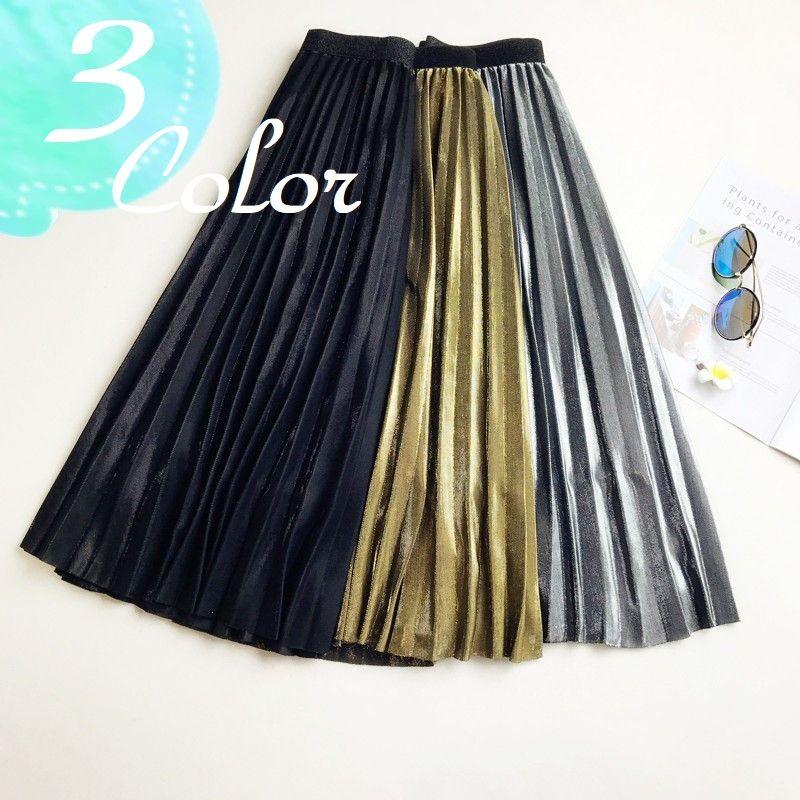 メタリック スカート プリーツスカート ベルベット 別珍 ロリータ 秋 冬 プリーツ ゴム Aライン ロリーキー トレンド 0901 0901 ファンシーアクセのhumming F 通販 Yahoo ショッピング