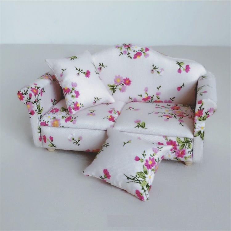 送料無料 ミニチュア 雑貨 ソファー ドールハウス キット 長椅子