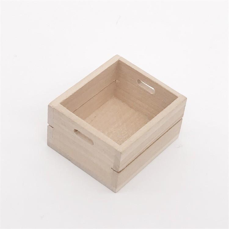 送料無料 ミニチュア 雑貨 木箱 ドールハウス キット 箱 はこ