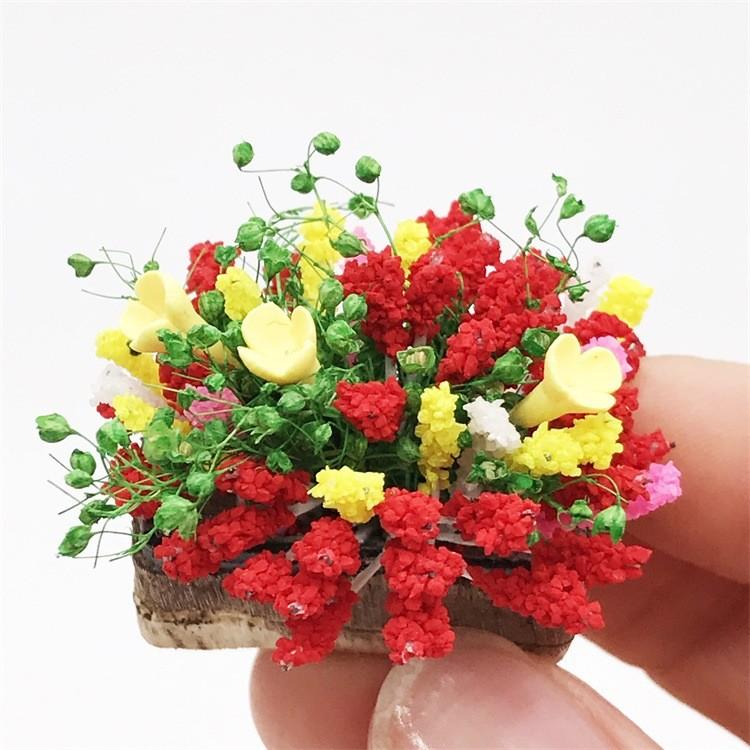 送料無料 ミニチュア 雑貨 鉢植えの花 ドールハウス キット 花