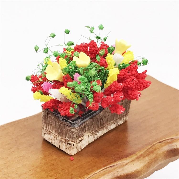 送料無料 ミニチュア 雑貨 鉢植えの花 ドールハウス キット 花