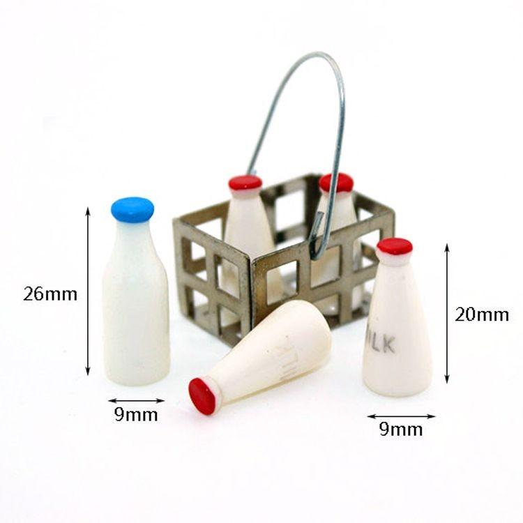 送料無料 ミニチュア 雑貨 ミルクセット ドールハウス キット 牛乳