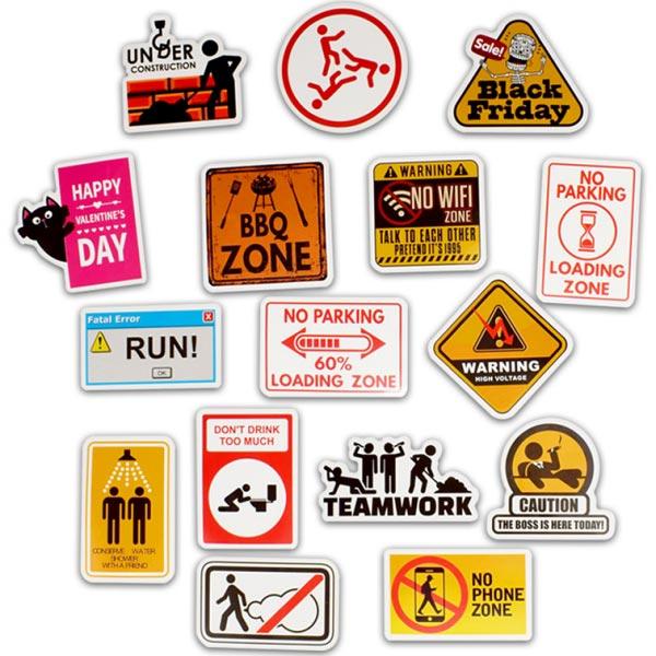 こて様オーダーページ 送料無料 ステッカー 標識 パロディ シール フレークシール