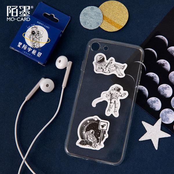 送料無料 フレークシール 宇宙飛行士 ステッカー デコレーション