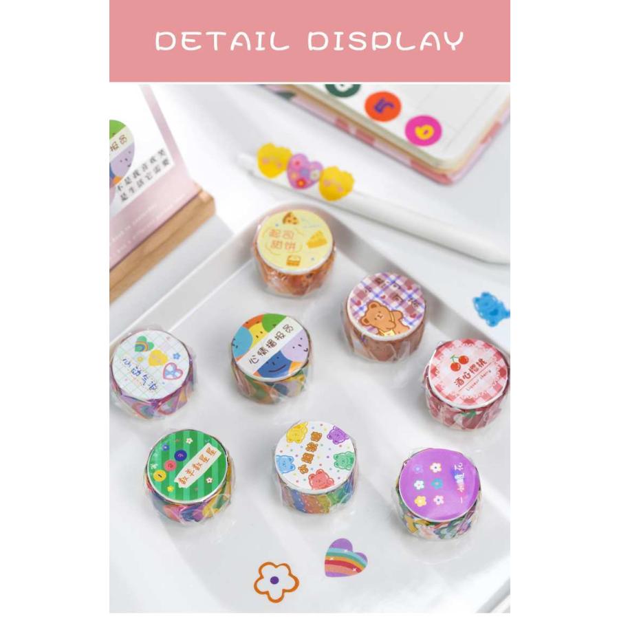 一枚ずつはがせる マスキングテープ 数字 可愛い チェリー お菓子 フラワー 顔 シール ラッピング プレゼント スケジュール ファンシーアクセのhumming F 通販 Yahoo ショッピング