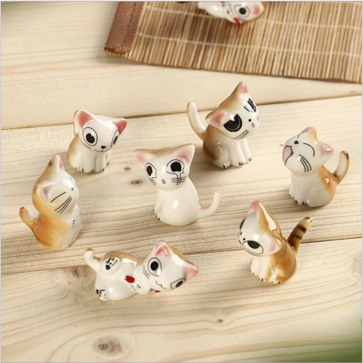 送料無料 猫の箸置き 7個セット ねこ はしおき 可愛い キッチングッズ