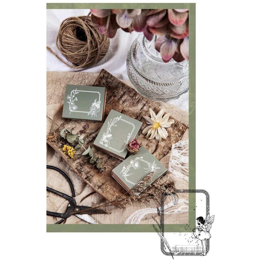 送料無料 アンティーク エルフ フレーム スタンプ フェアリー 植物