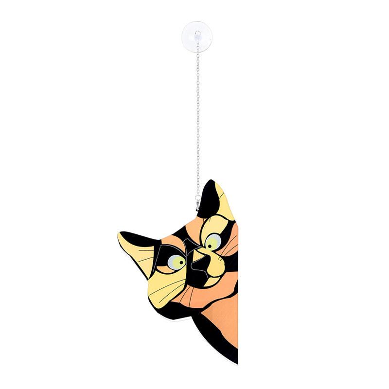 送料無料 のぞき ネコ キャット プレート ウォール フレーム 壁