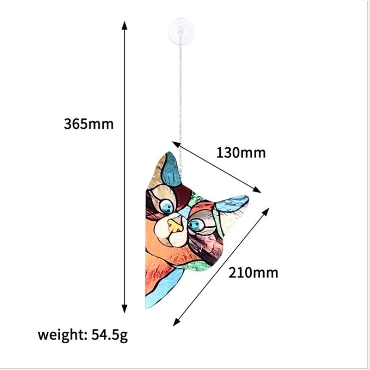 送料無料 のぞき ネコ キャット プレート ウォール フレーム 壁飾り