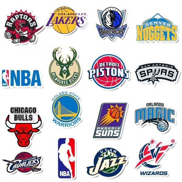 送料無料 ステッカー NBA シール バスケットボール コラージュ
