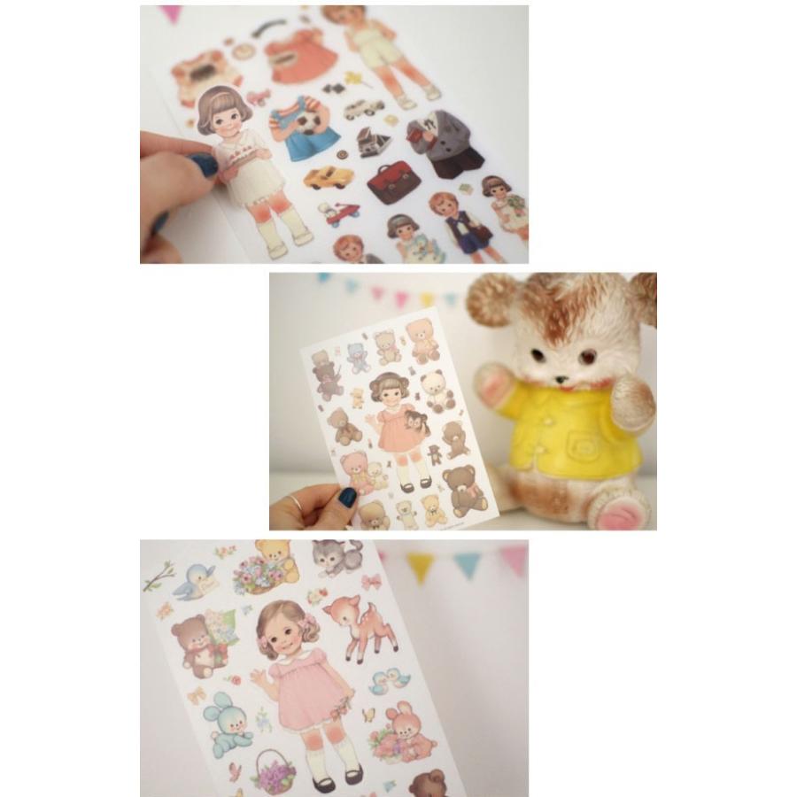 送料無料 シール フレークシール ラッピングにオススメ 女の子